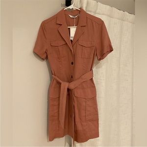 & other stories tencel utility dress, size 6